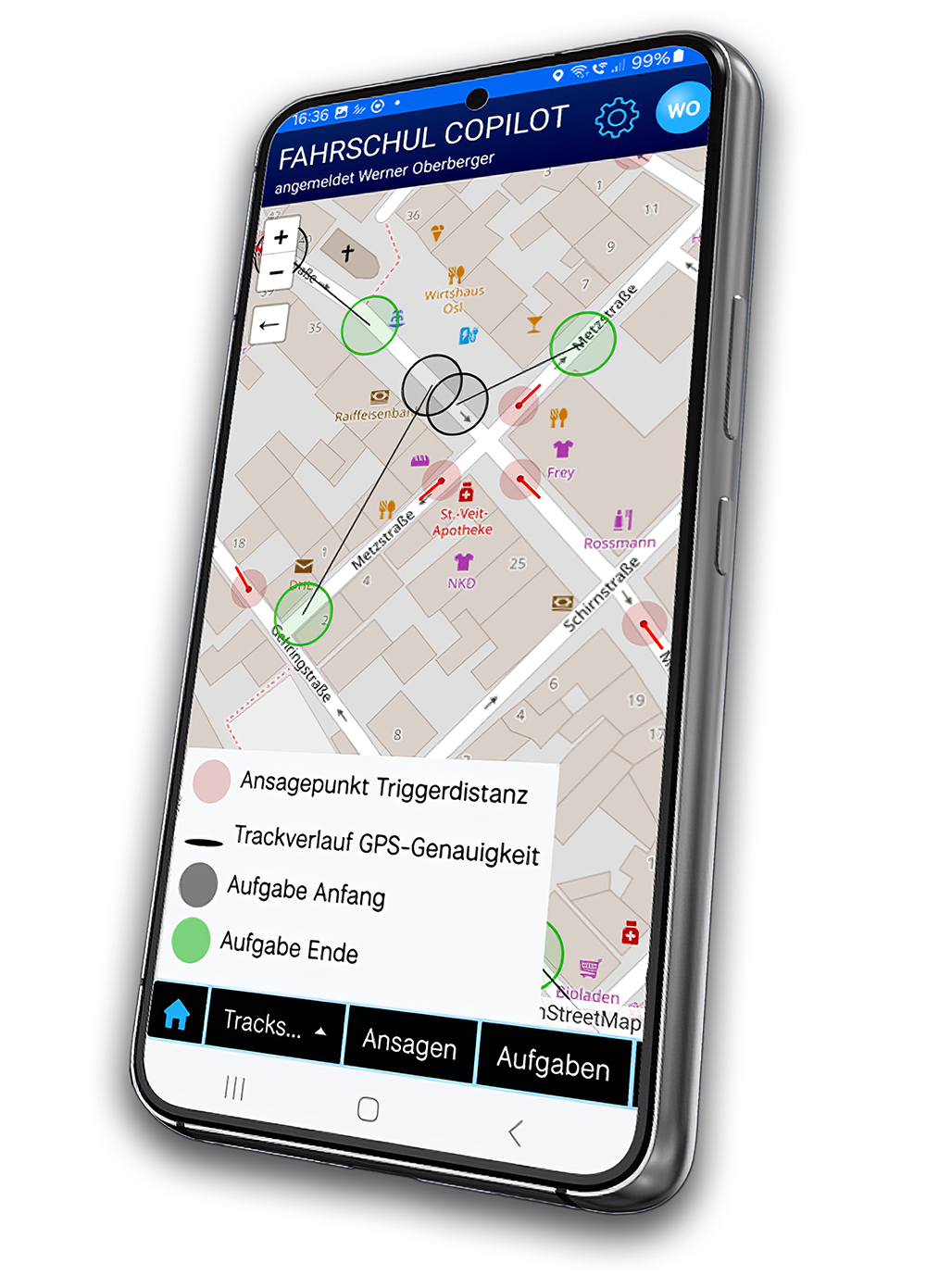 Aufgabenpunkte – Editor